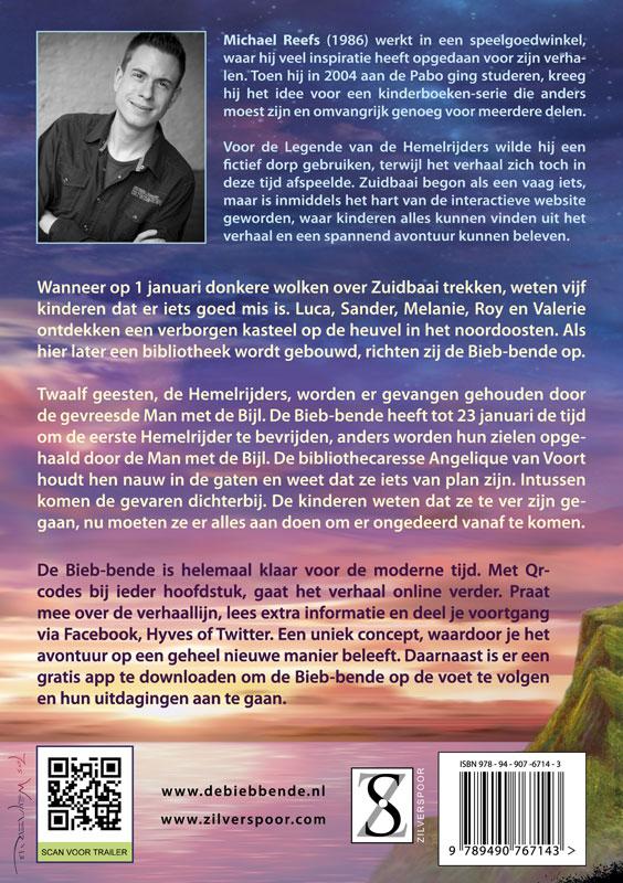 Achterkant van De legende van de Hemelrijders