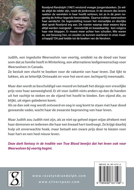 Achterkant van De zilveren wolvin