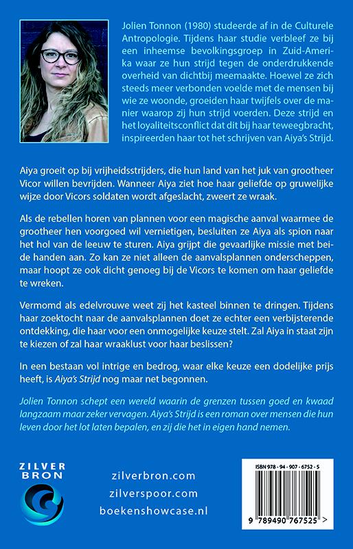 Achterkant van Aiya's strijd