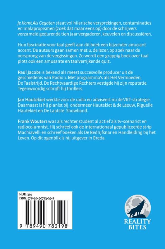 Achterkant van Je komt als gegoten
