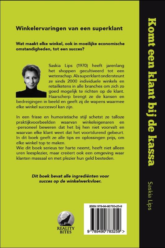 Achterkant van Komt een Klant bij de Kassa