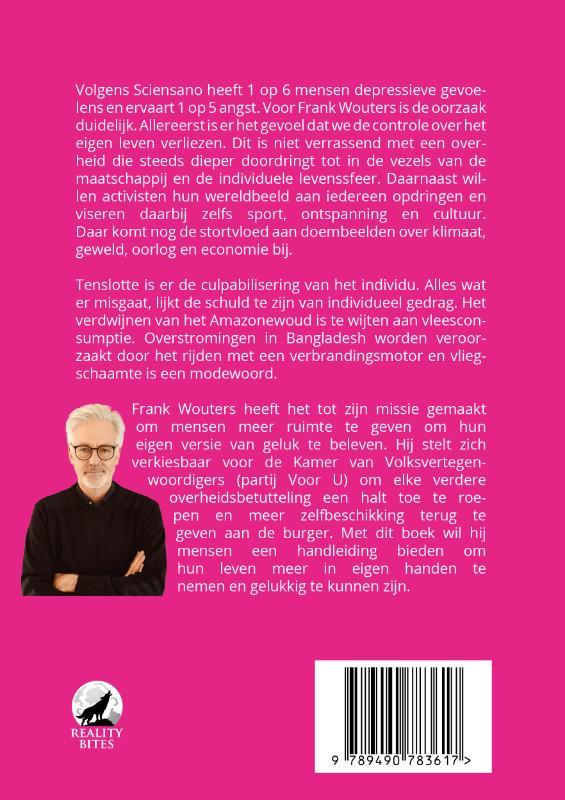 Achterkant van Handleiding voor geluk