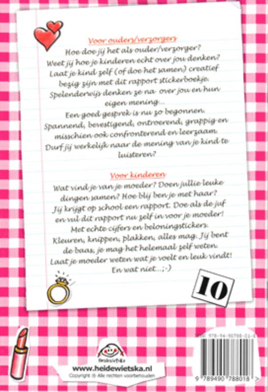 Achterkant van Rapport voor Mama