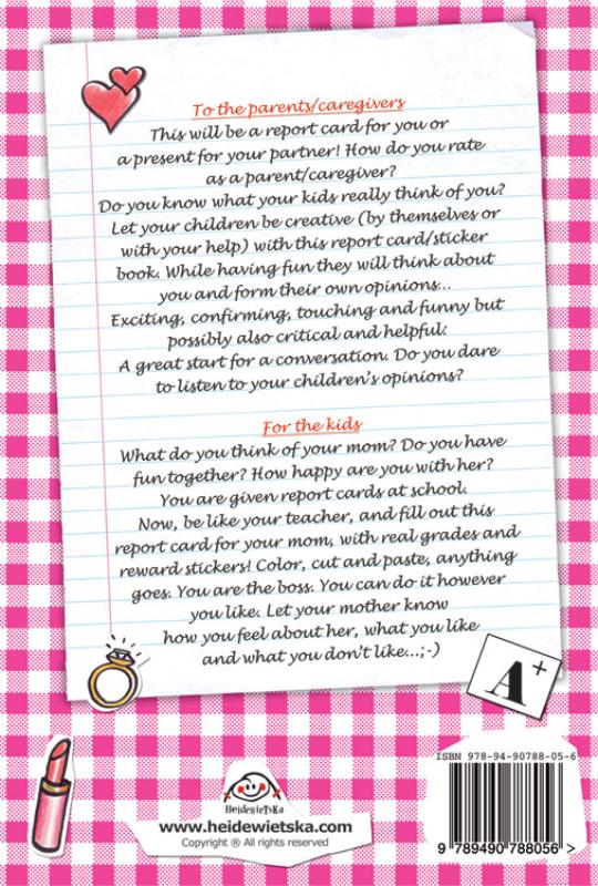 Achterkant van Report Card for Mom
