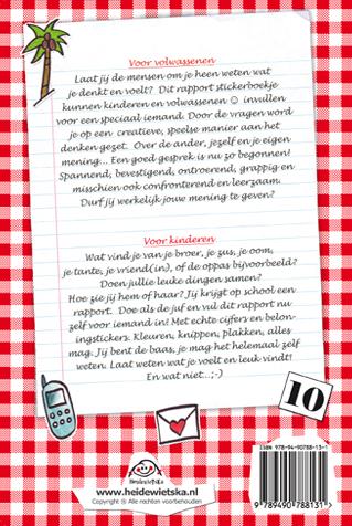 Achterkant van Rapport voor jou!