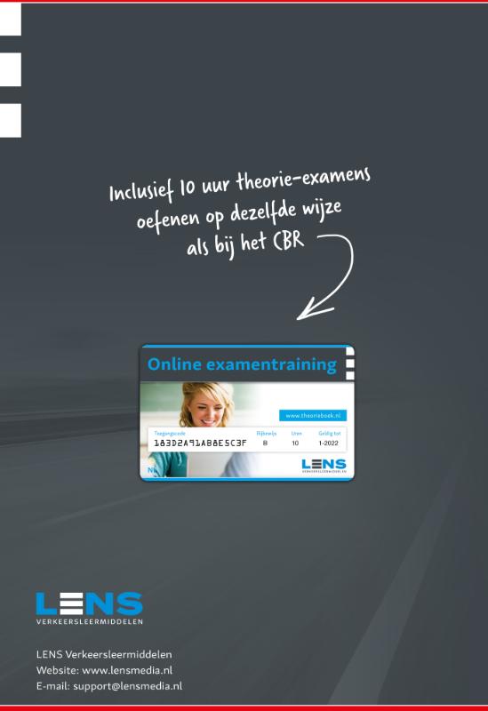 Achterkant van Theorie leren motor