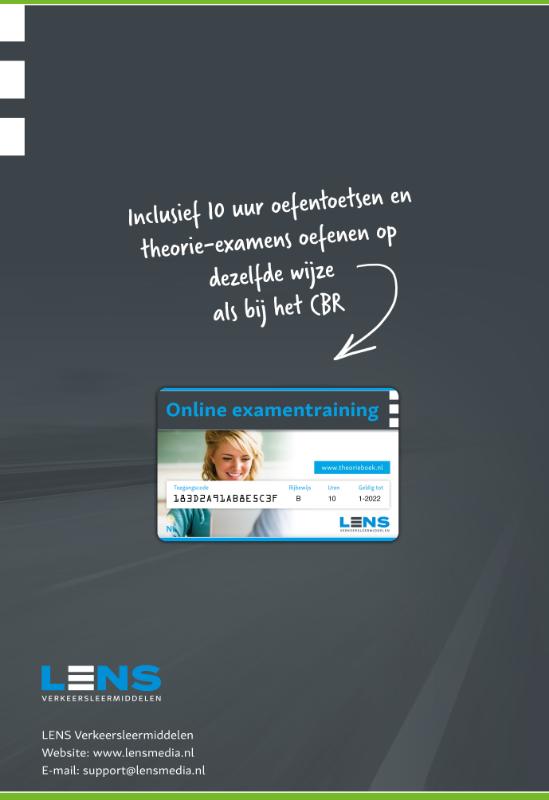 Achterkant van Theorie leren bromfiets