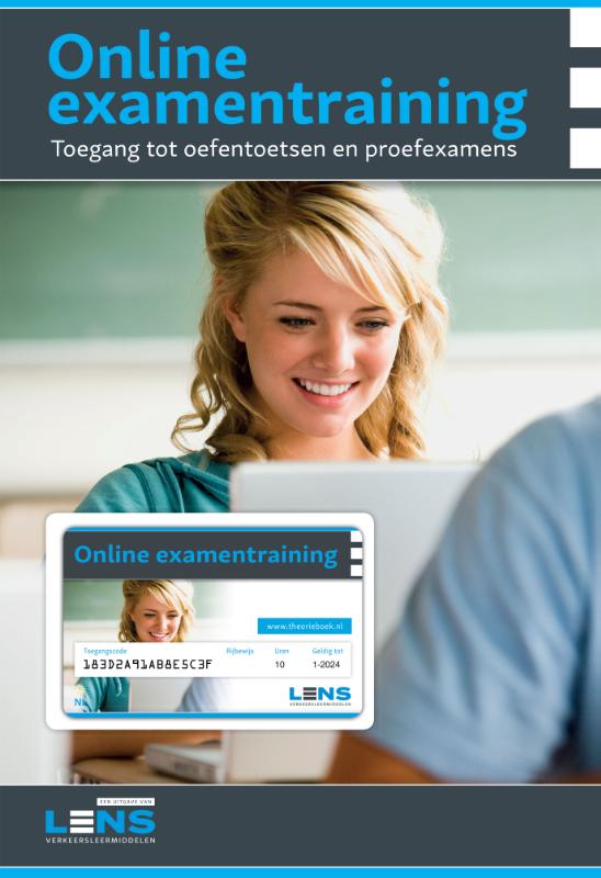 Achterkant van Theorie leren personenauto met examentraining