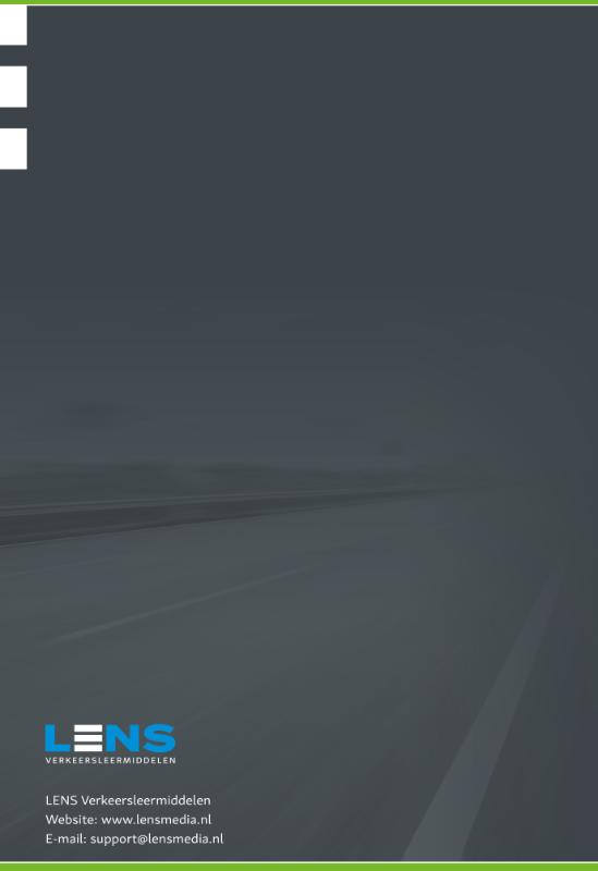 Achterkant van Theorie leren motorfiets