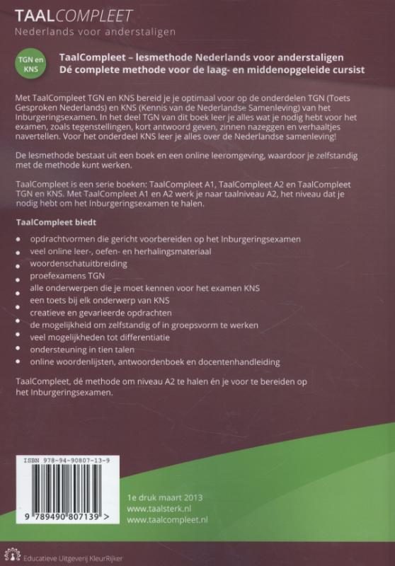 Achterkant van TGN en KNS