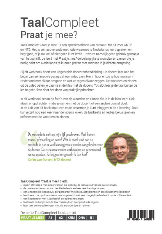 Achterkant van werkboek