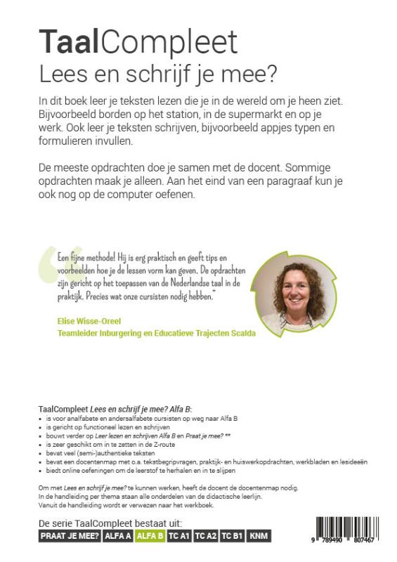 Achterkant van deel B