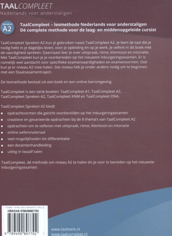 Achterkant van Spreken