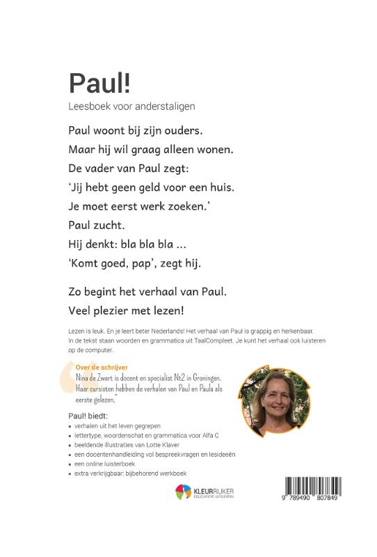 Achterkant van Paul!