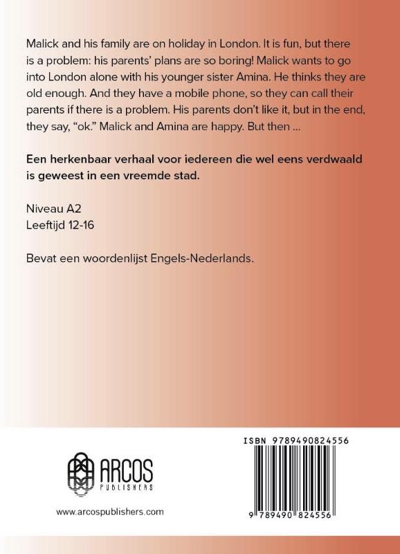 Achterkant van Lost in London