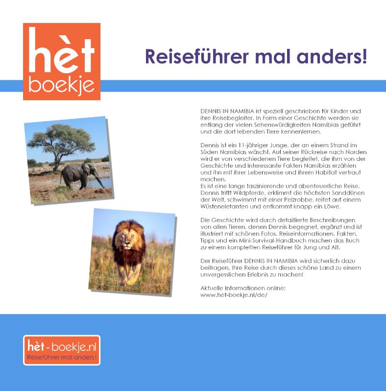 Achterkant van Dennis in Namibia