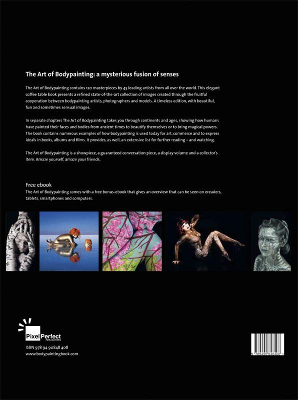 Achterkant van The art of bodypainting