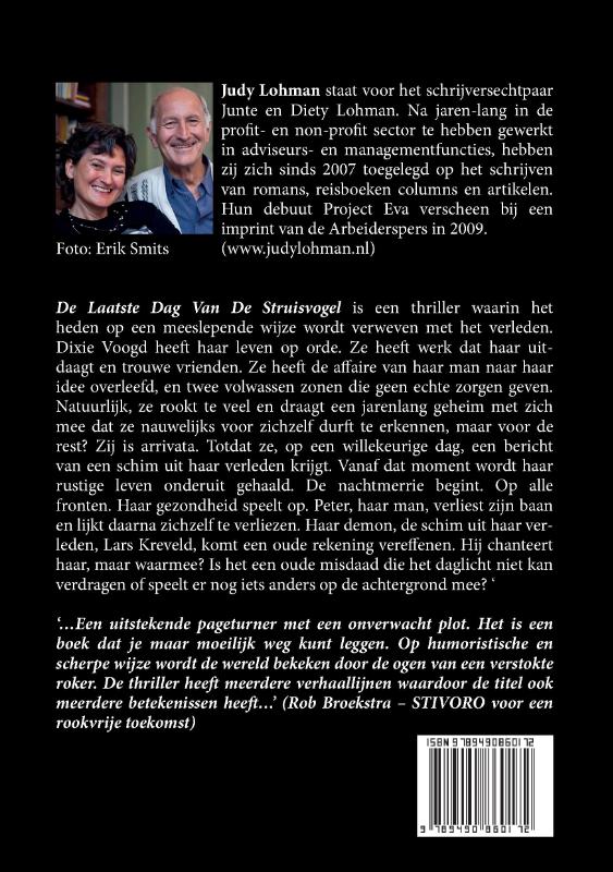 Achterkant van De Laatste Dag van de Struisvogel