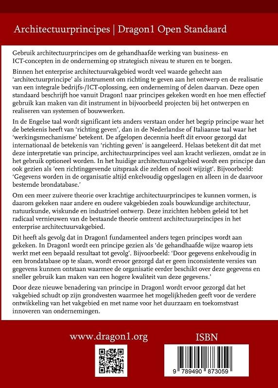 Achterkant van Architectuurprincipes