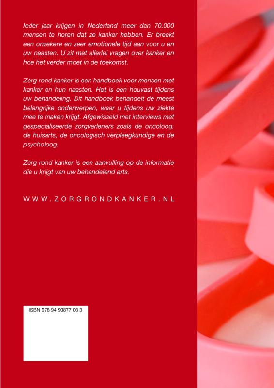 Achterkant van Zorg rond kanker