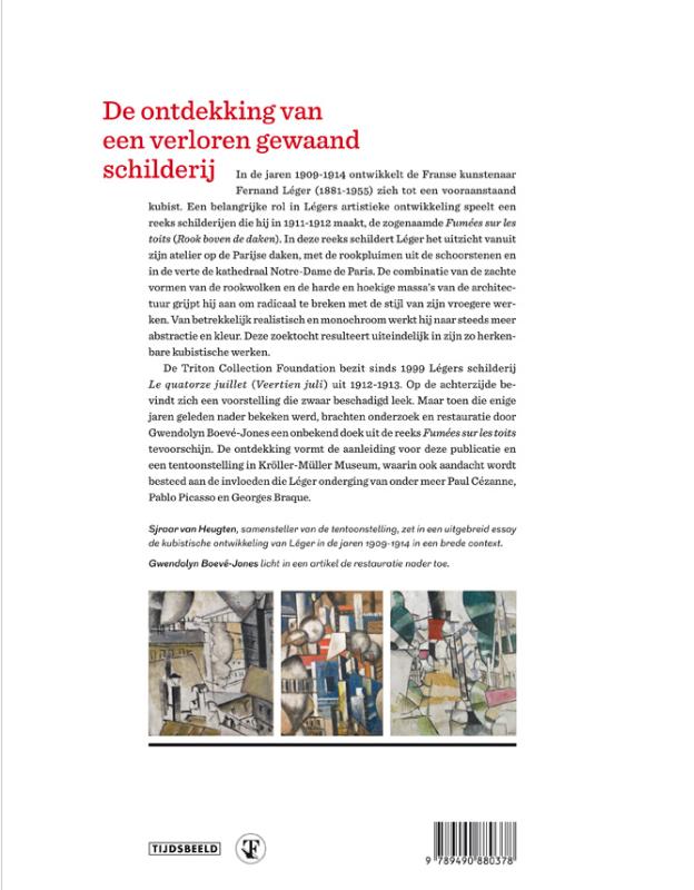 Achterkant van Fernand Léger en de daken van Parijs
