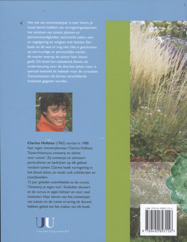 Achterkant van Het Tuin en ontwerpboek
