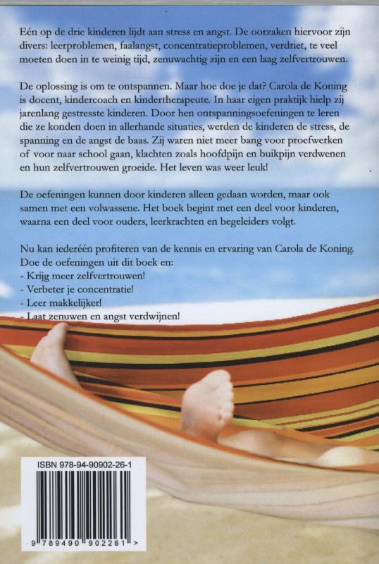 Achterkant van Ontspannen is leuk
