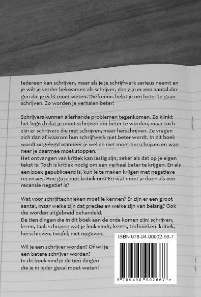 Achterkant van 10 Dingen die iedere schrijver zou moeten weten