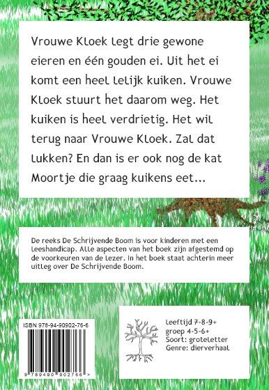 Achterkant van Het gouden ei van Vrouwe Kloek