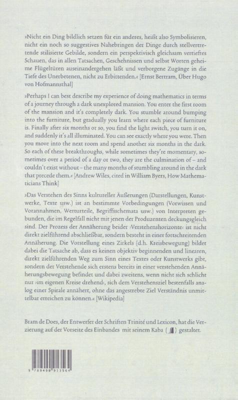 Achterkant van Kommentar zum Tod in Venedig