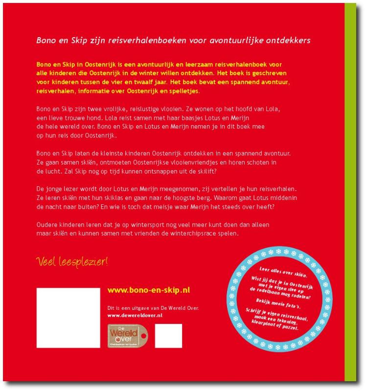 Achterkant van Bono en Skip in Oostenrijk