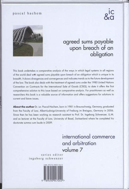Achterkant van Agreed Sums Payable upon Breach of an Obligation