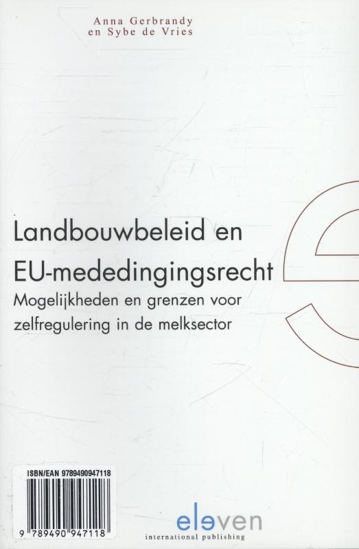 Achterkant van Landbouwbeleid en EU-mededingingsrecht