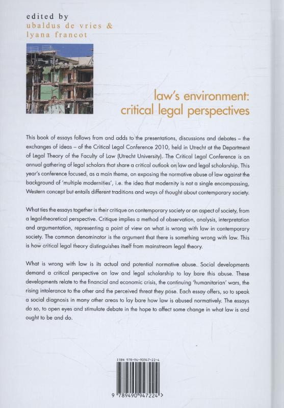 Achterkant van Laws Environment