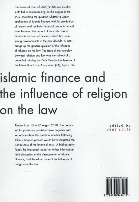 Achterkant van Islamic finance and the influence of religion on the law