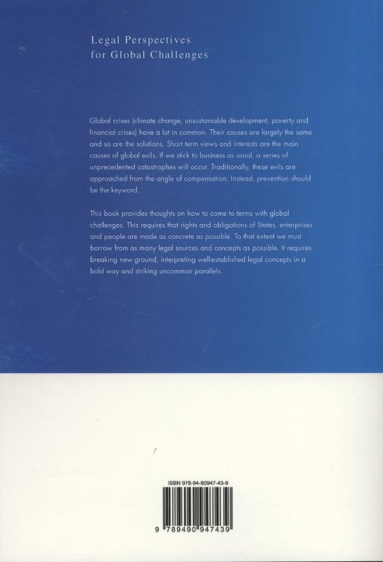 Achterkant van Shaping the law for global crises