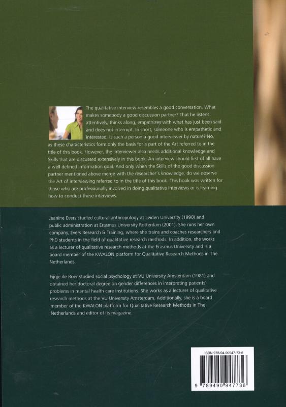 Achterkant van The qualitative interview