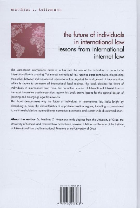 Achterkant van The future of individuals in international law