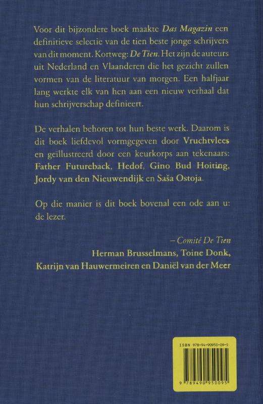 Achterkant van De tien