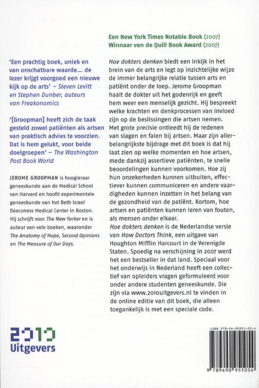 Achterkant van Hoe dokters denken