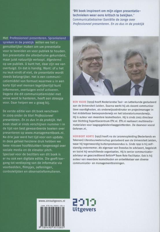Achterkant van Professioneel presenteren