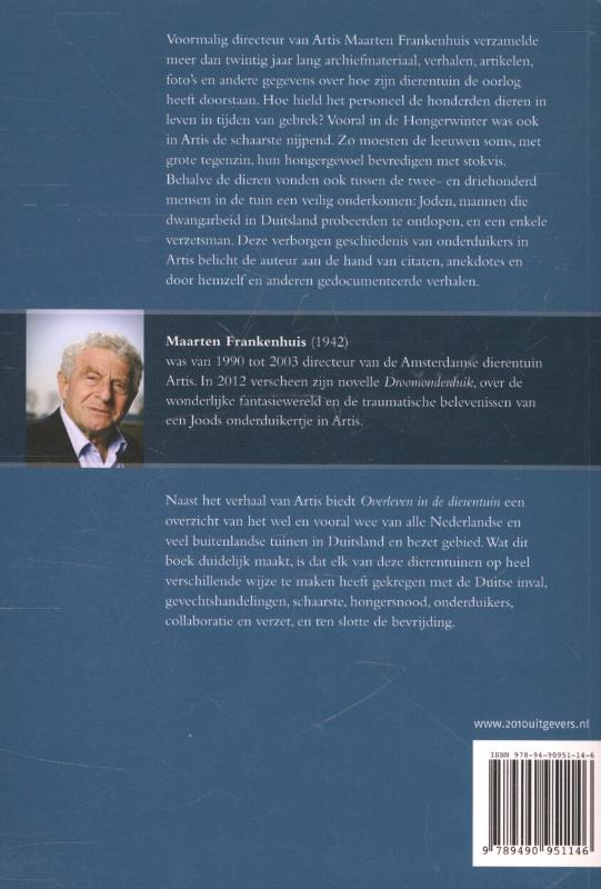 Achterkant van Overleven in de dierentuin