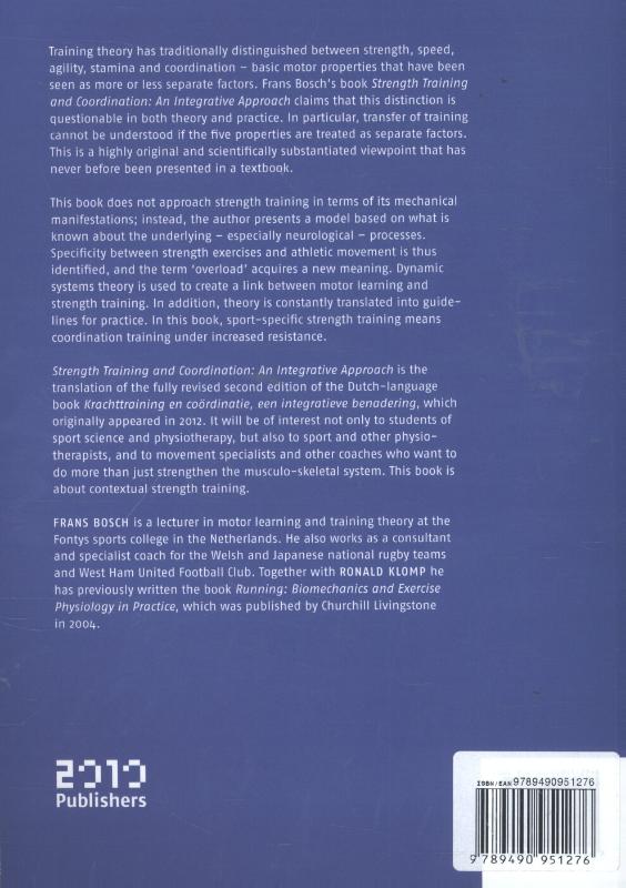 Achterkant van Strength training and coordination