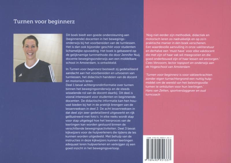 Achterkant van Turnen voor beginnerz