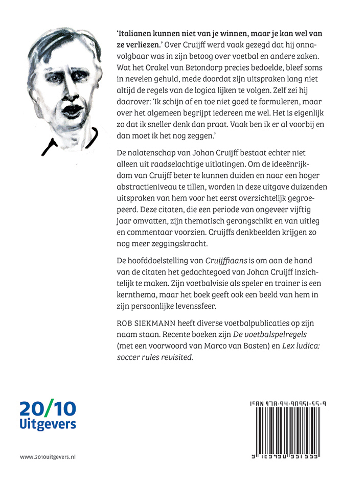 Achterkant van Cruijffiaans