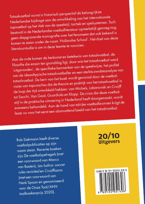 Achterkant van De Hollandse School van het totaalvoetbal