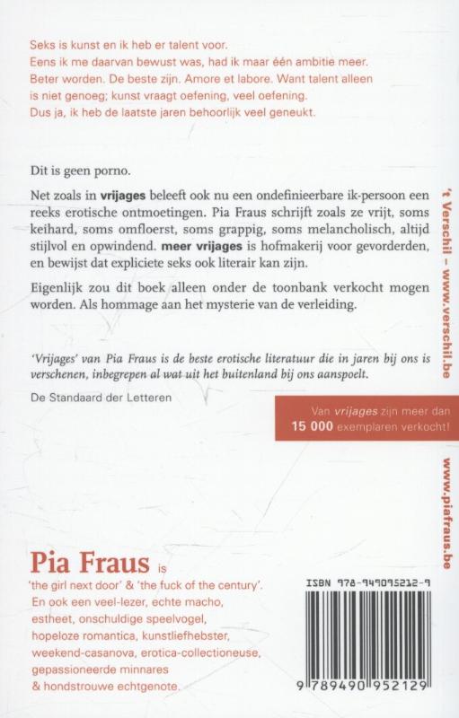 Achterkant van Meer vrijages