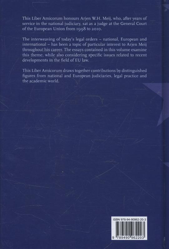 Achterkant van Today's multilayered legal order