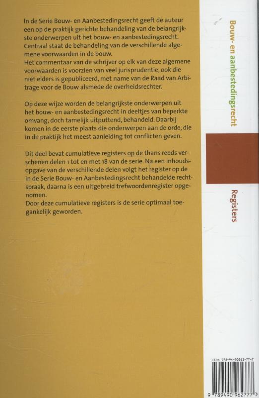 Achterkant van Registers