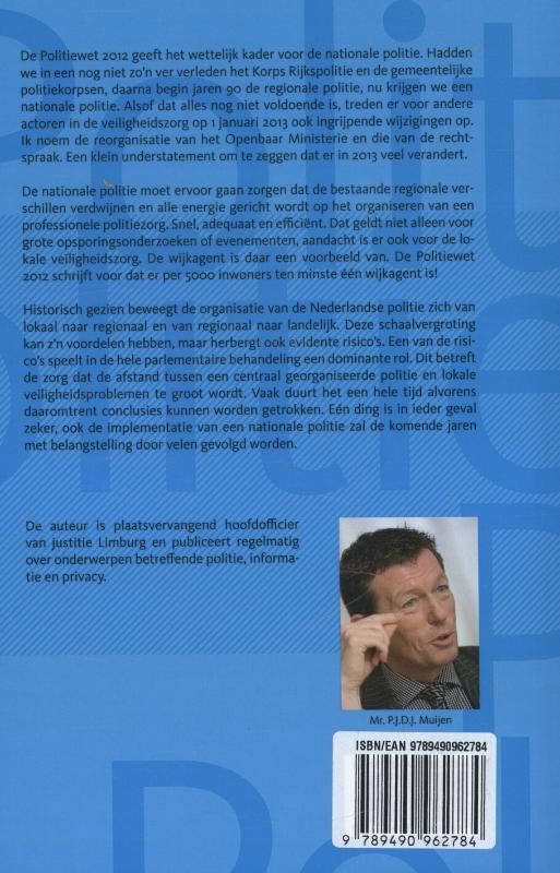 Achterkant van Politiewet 2012